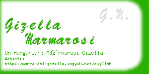 gizella marmarosi business card